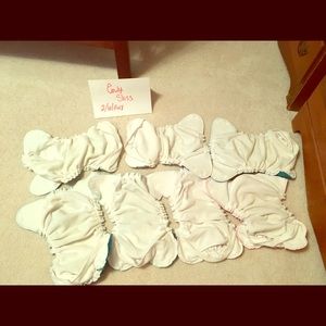 Seven AMP cloth diapers